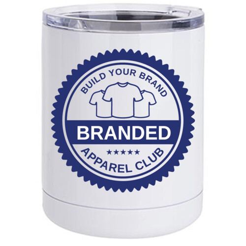 10oz Stainless Steel Short Tumbler w/ Lid Thumbnail