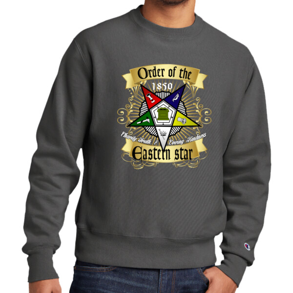 Eastern Star - Premium Garment Dyed Crewneck Sweatshirt Thumbnail