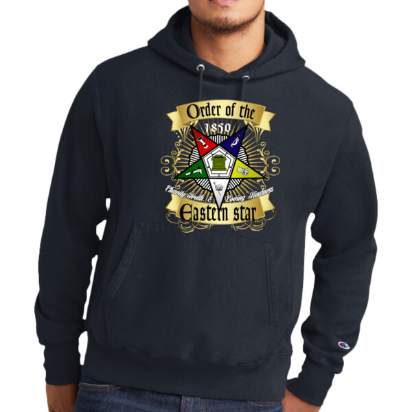 Eastern Star - Premium Garment Dyed Hooded Sweatshirt Thumbnail