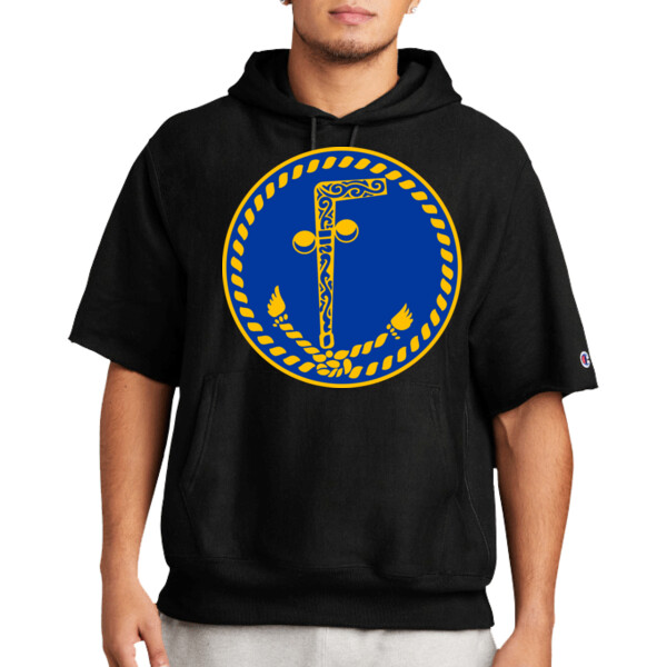Emblem - Premium Short Sleeve Hooded Sweatshirt Thumbnail