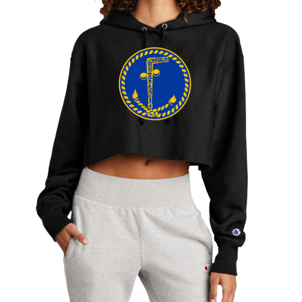 Emblem - Premium Cropped Cut Off Hooded Sweatshirt Thumbnail