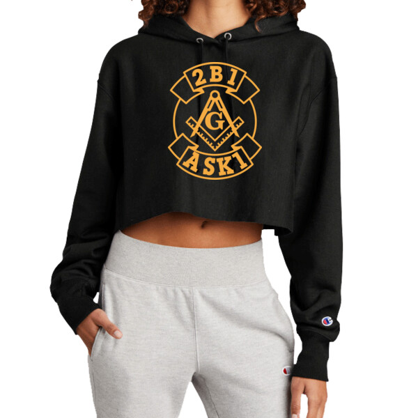 ASK - Premium Cropped Cut Off Hooded Sweatshirt Thumbnail