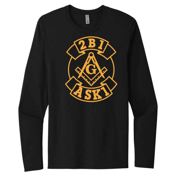 ASK - Unisex Premium Cotton Long Sleeve T-Shirt Thumbnail