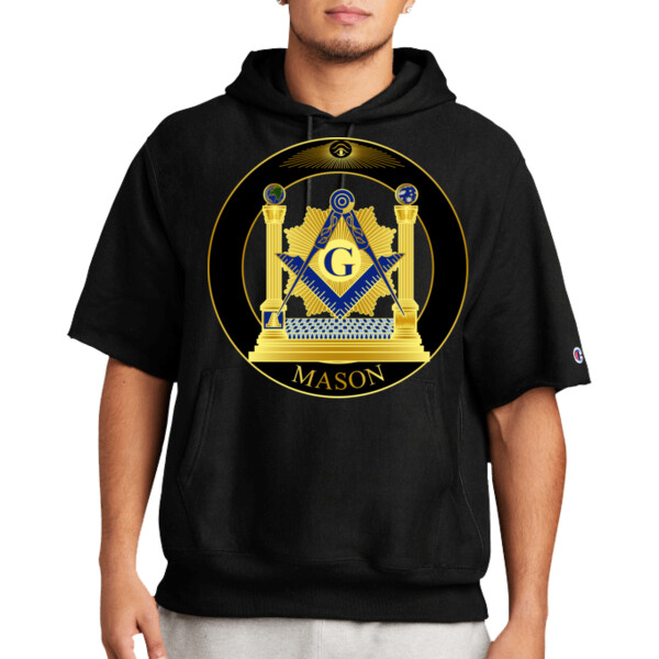 Mason - Premium Short Sleeve Hooded Sweatshirt Thumbnail