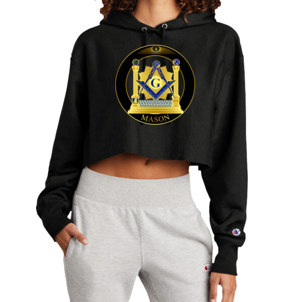 Mason - Premium Cropped Cut Off Hooded Sweatshirt Thumbnail