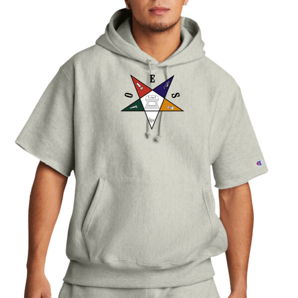Star - Premium Short Sleeve Hooded Sweatshirt Thumbnail