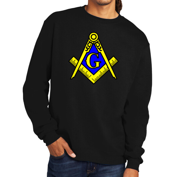 Free Mason - Premium Eco Fleece Crewneck Sweatshirt Thumbnail