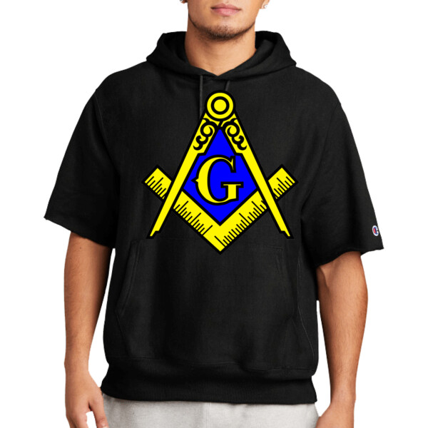 Free Mason - Premium Short Sleeve Hooded Sweatshirt Thumbnail