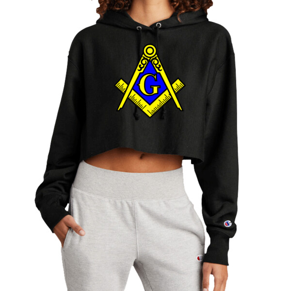 Free Mason - Premium Cropped Cut Off Hooded Sweatshirt Thumbnail