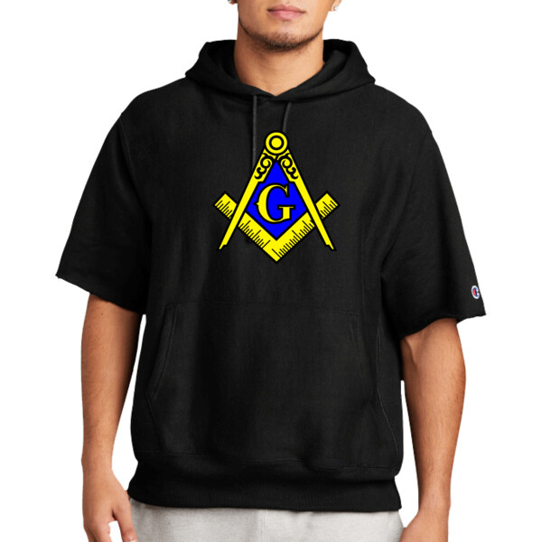 Free Mason - Premium Short Sleeve Hooded Sweatshirt Thumbnail