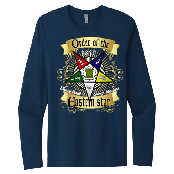EASTERN STAR - Unisex Premium Cotton Long Sleeve T-Shirt Thumbnail