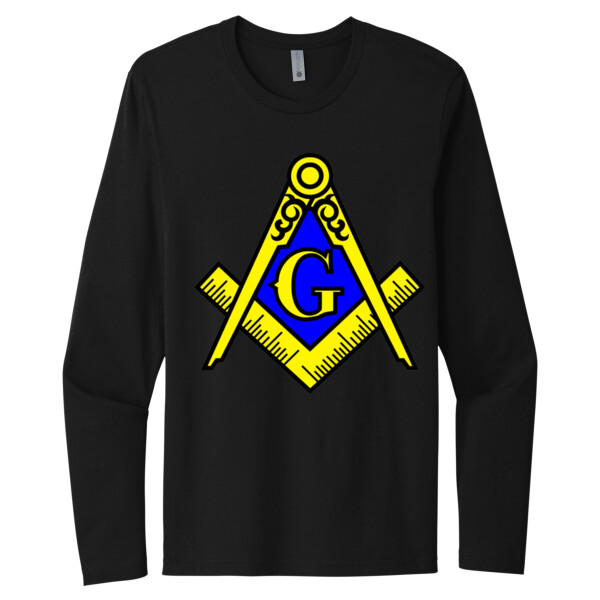 FREE MASON - Unisex Premium Cotton Long Sleeve T-Shirt Thumbnail