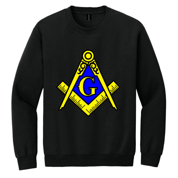 FREE MASON - Unisex Heavy Blend Crewneck Sweatshirt Thumbnail